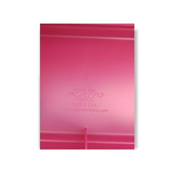 Plano Two Tray Makeup Storage Box Model: 6202-92 Pink/Periwinkle (New) - Picture 10 of 10